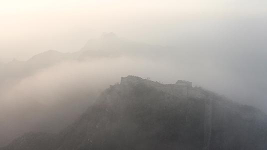 北京长城冬季风光视频的预览图