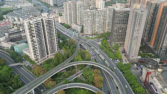 浙江杭州城市交通高架桥视频的预览图