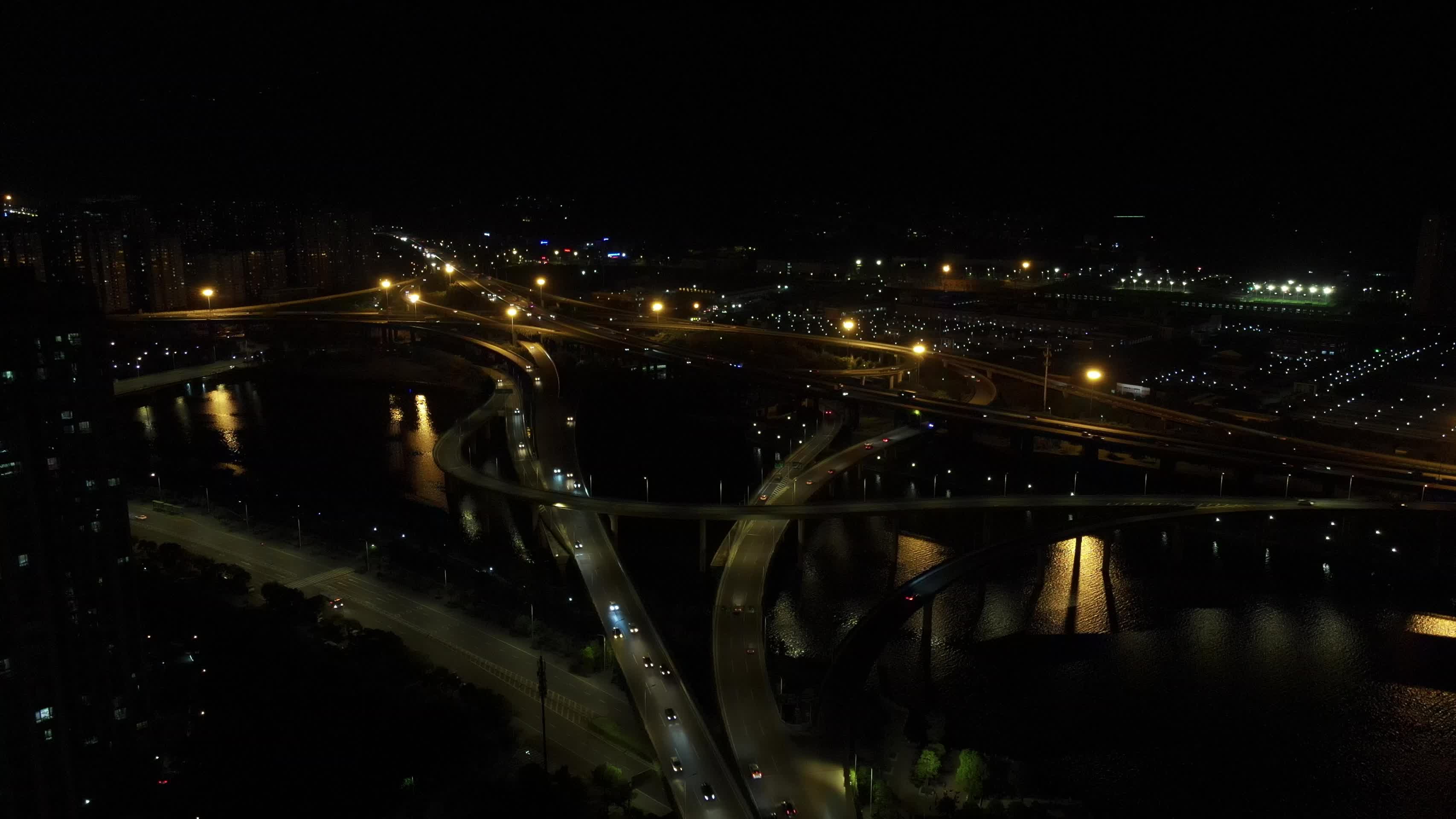 福州国货互通立交桥航拍视频的预览图