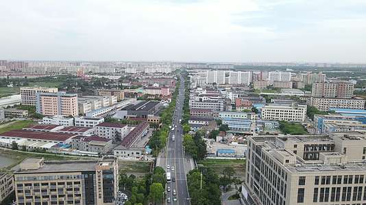 上海闵行区浦江镇全景4K航拍视频的预览图