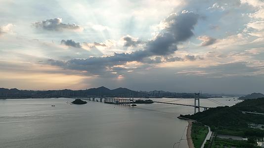 广东省东莞市虎门大桥航拍视频的预览图
