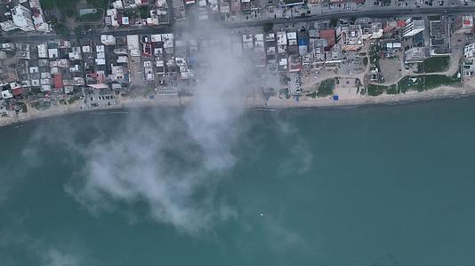 广东省惠州市双月湾航拍视频的预览图