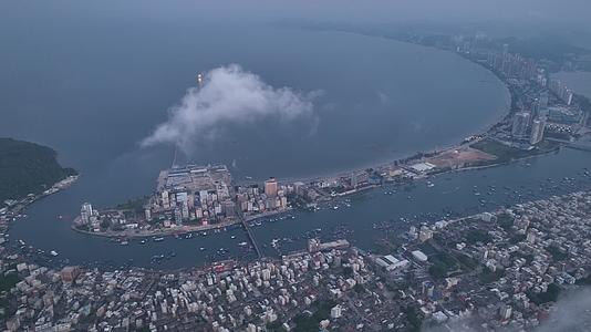 广东省惠州双月湾航拍视频的预览图