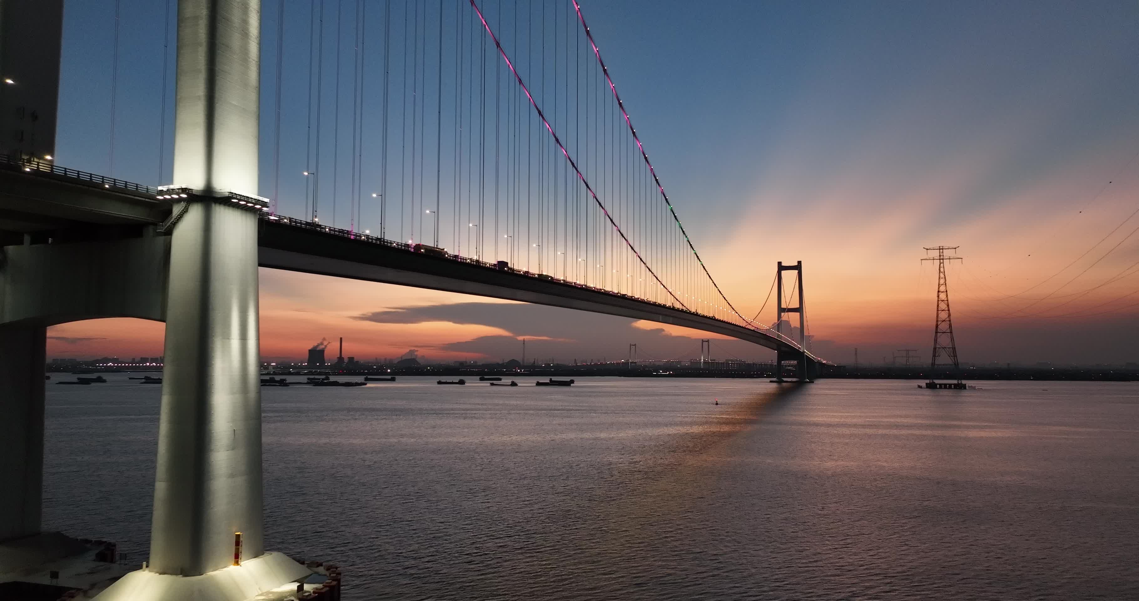 广东省广州南沙大桥航拍视频的预览图