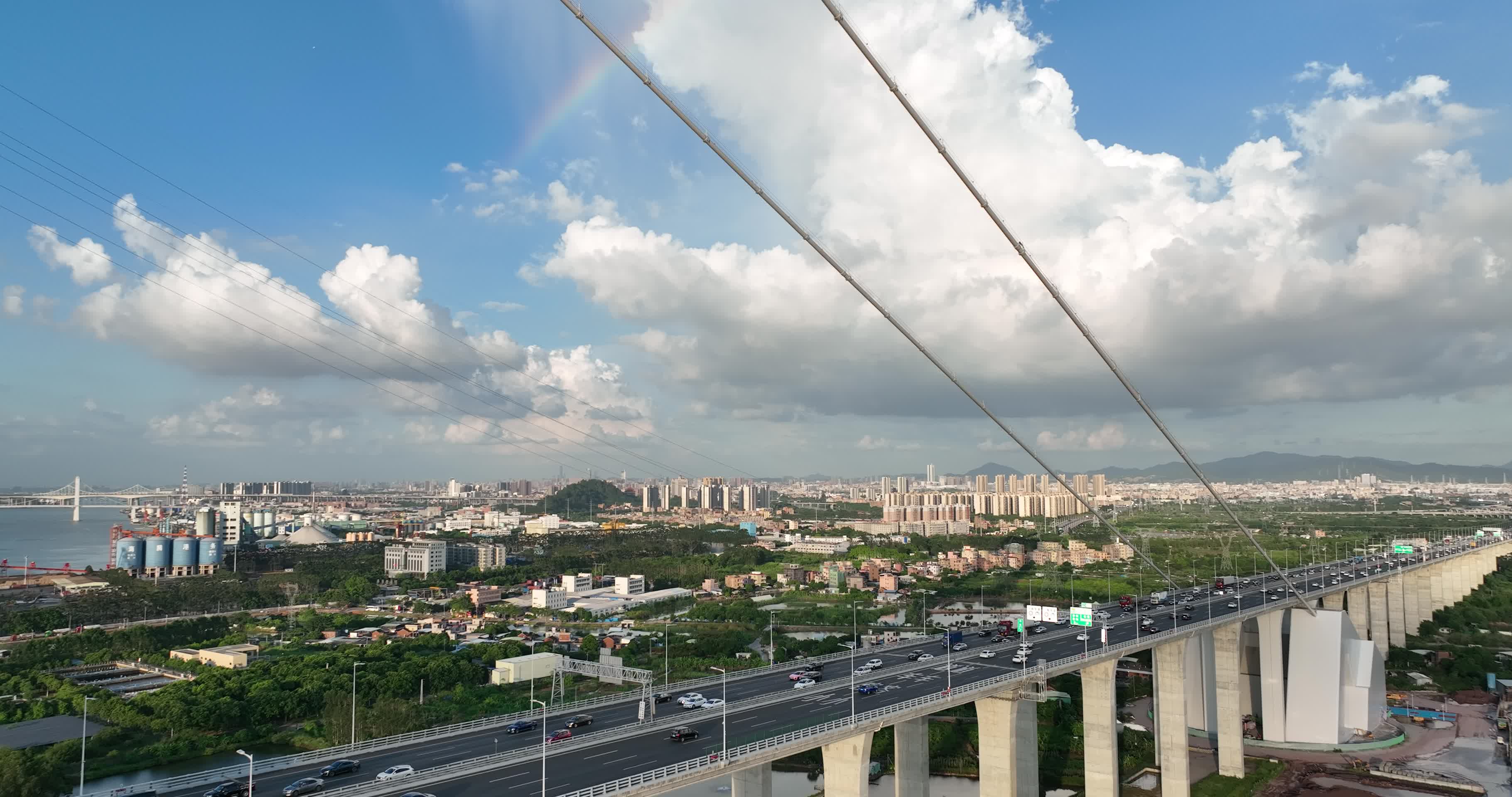广东省广州南沙大桥航拍视频的预览图