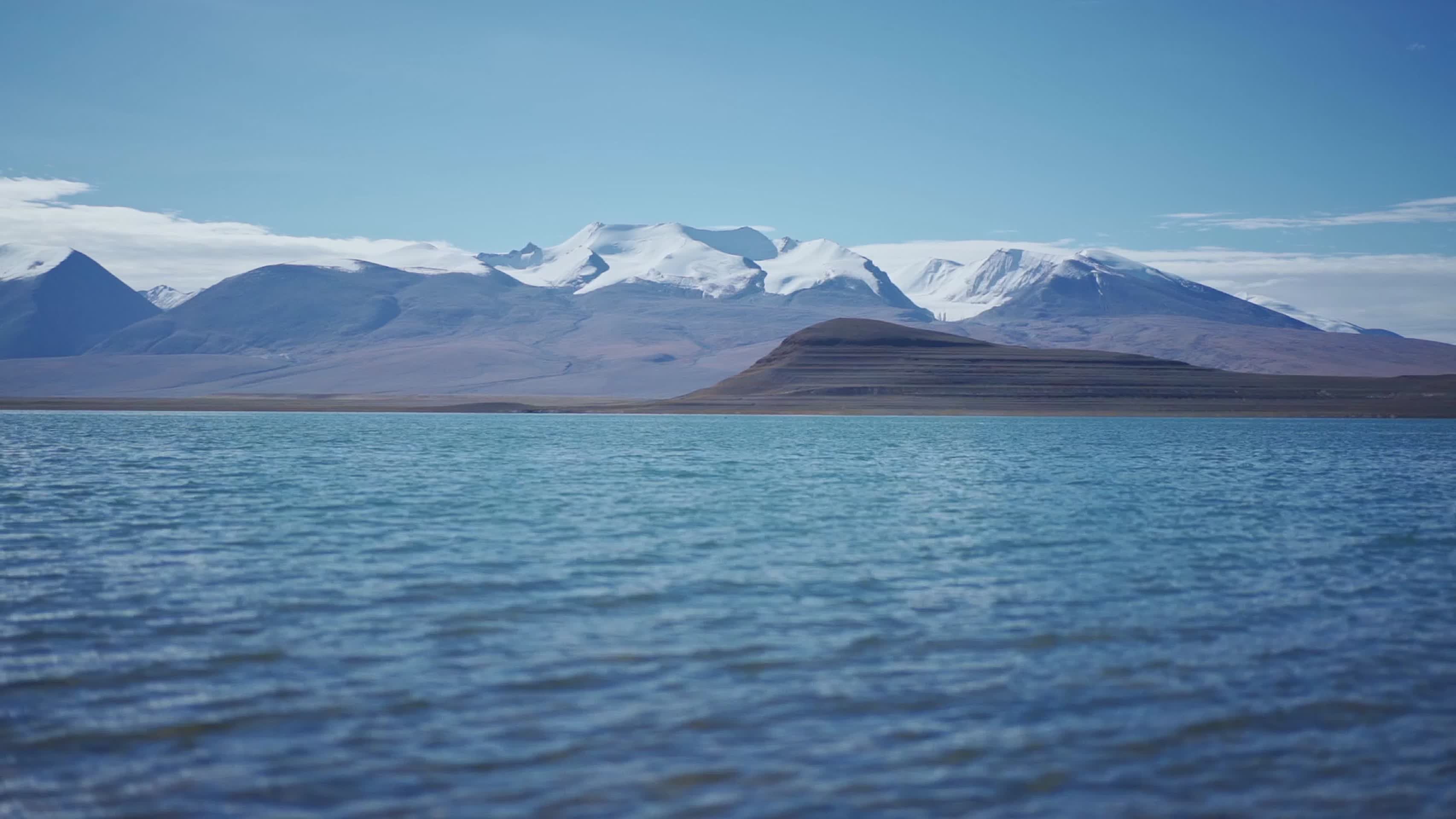 西藏阿里地区的仁青休布错湖视频的预览图