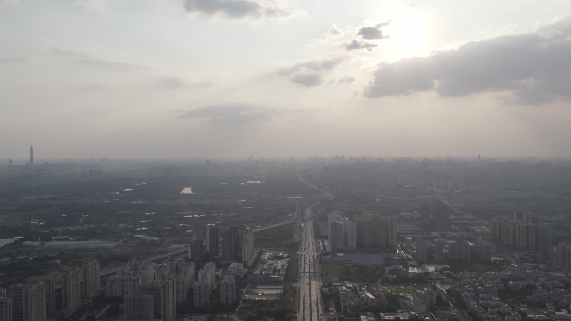 科技城市航拍视频视频的预览图
