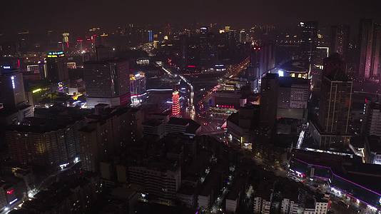 航拍河南郑州地标建筑二七纪念塔视频的预览图