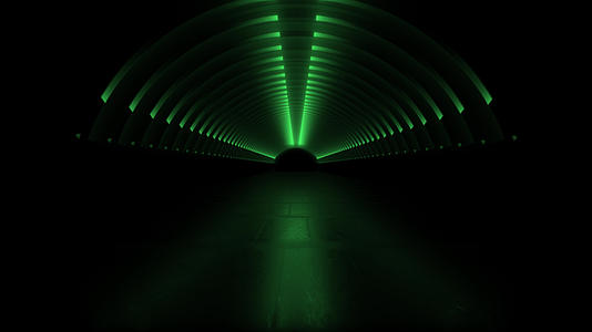 科幻发光隧道穿梭视频的预览图