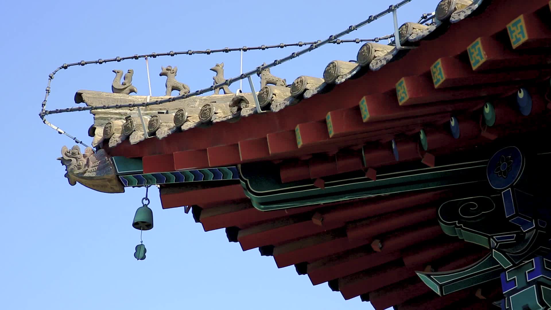 陕西西安著名旅游景点城墙视频的预览图