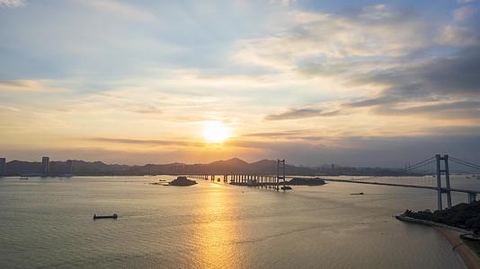东莞虎门大桥航拍延时风光视频的预览图