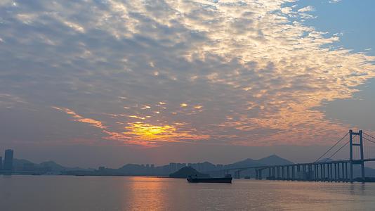 东莞虎门大桥航拍延时视频的预览图