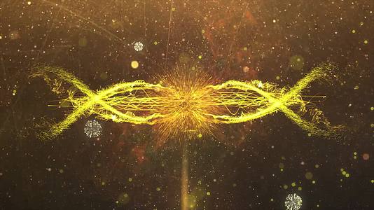 4K金色粒子年会炫酷开场视频的预览图