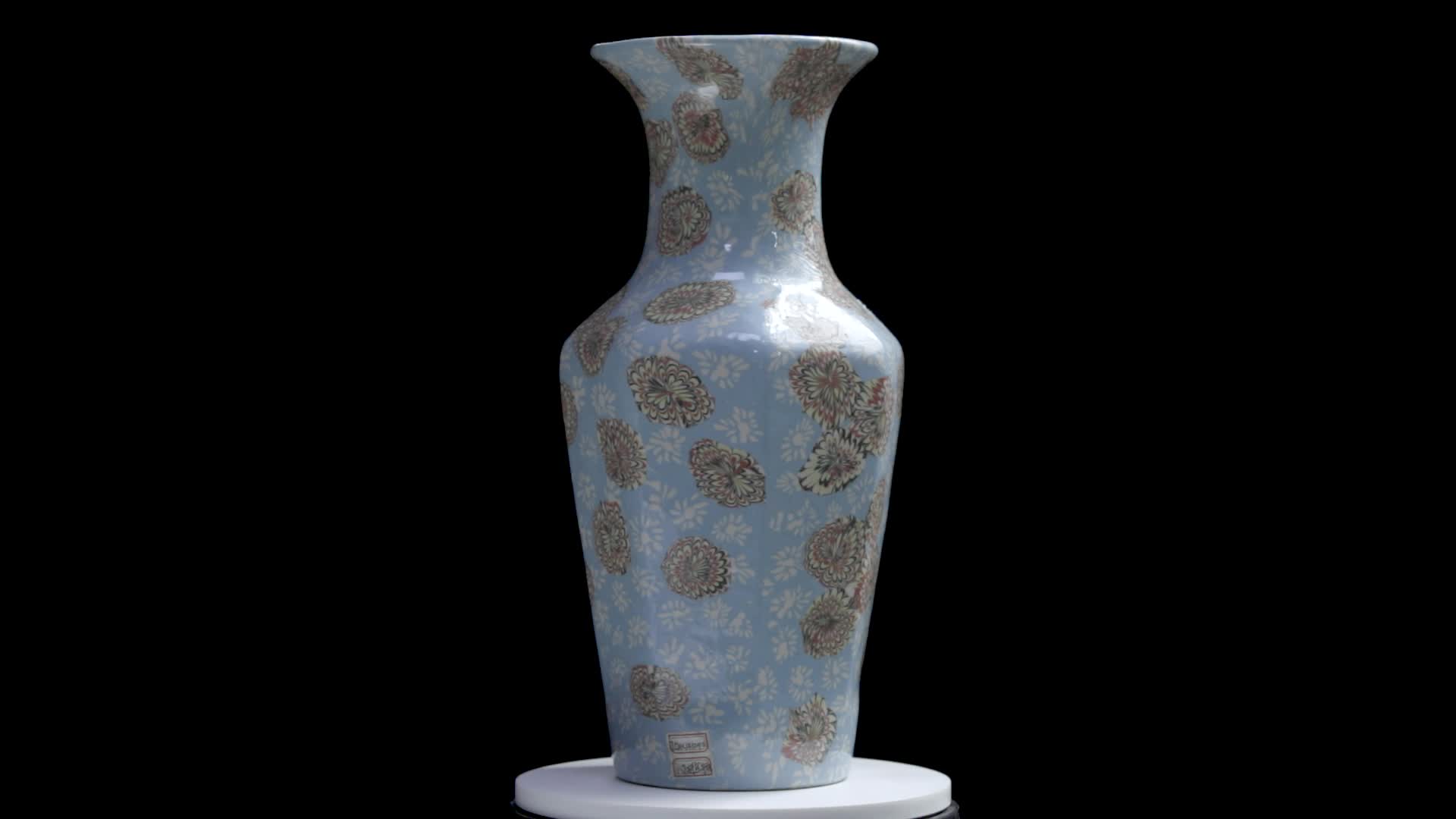 中国瓷器花瓶视频的预览图