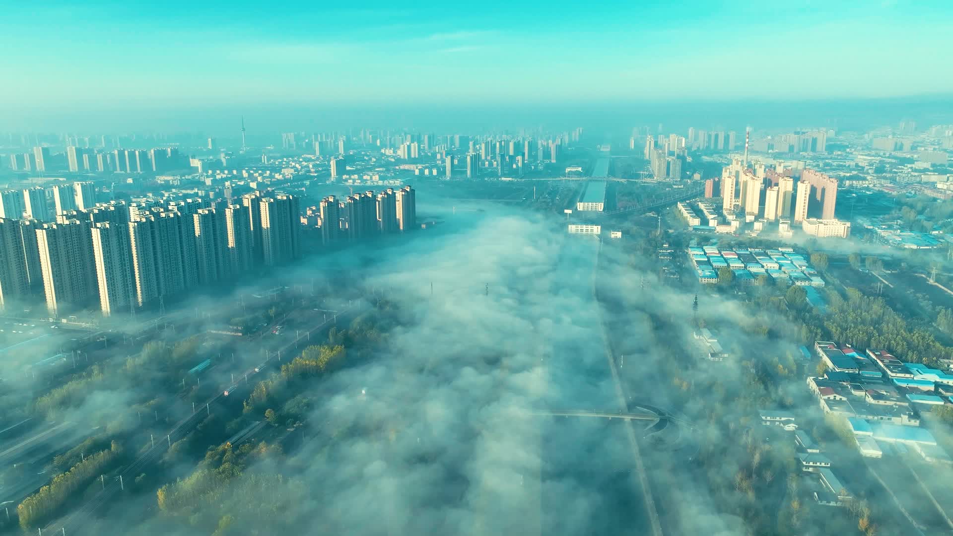 城市航拍视频的预览图