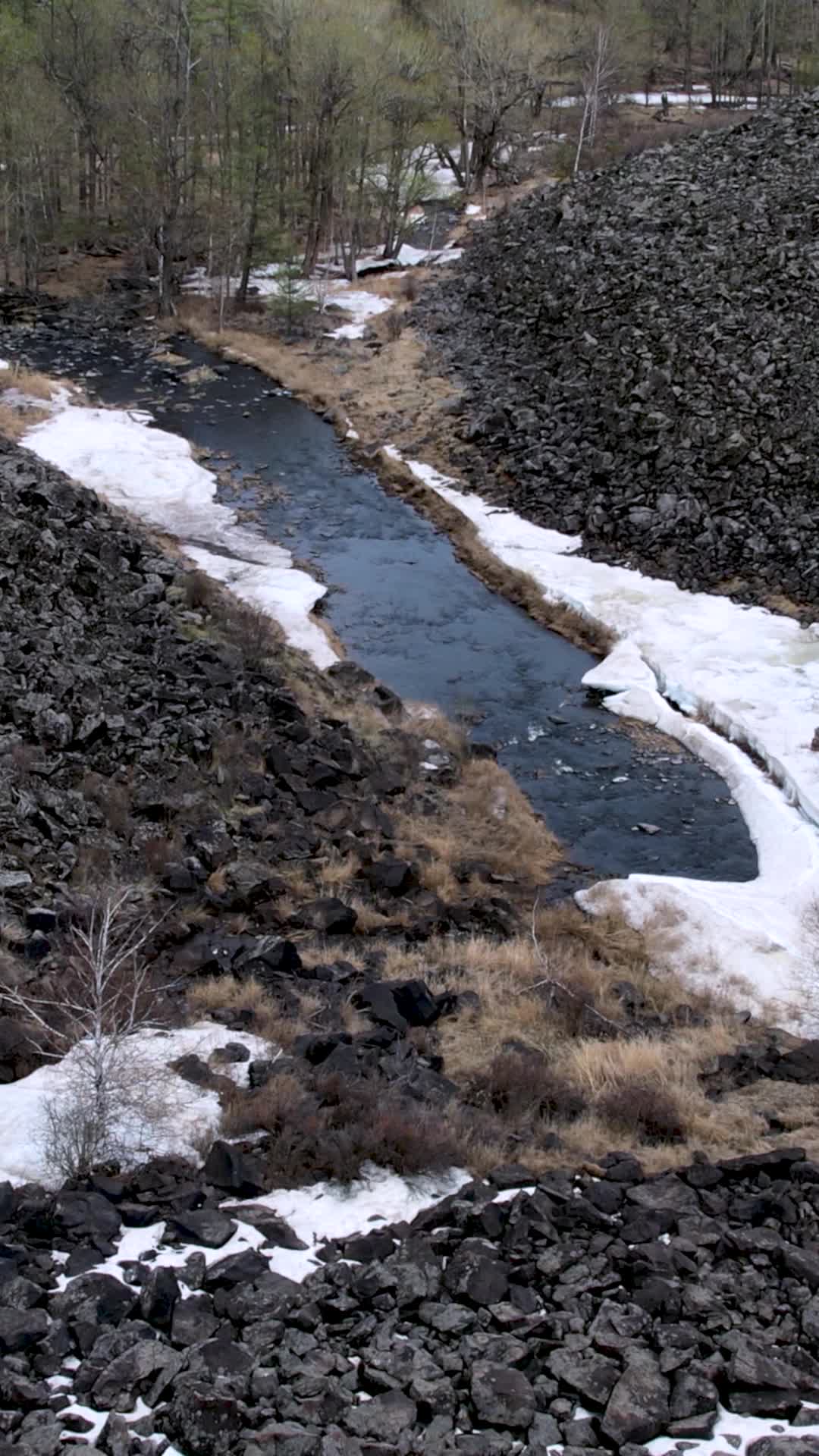 高清竖屏航拍内蒙古阿尔山好森沟美丽风景视频的预览图