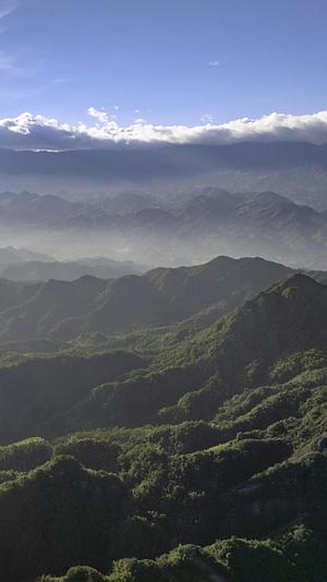 高清竖屏延时航拍湖南崀山晨光风景视频的预览图