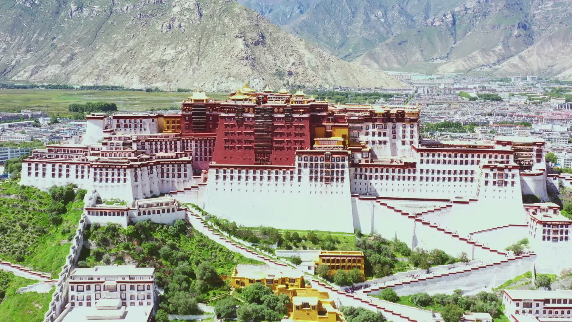 西藏风景航拍视频的预览图