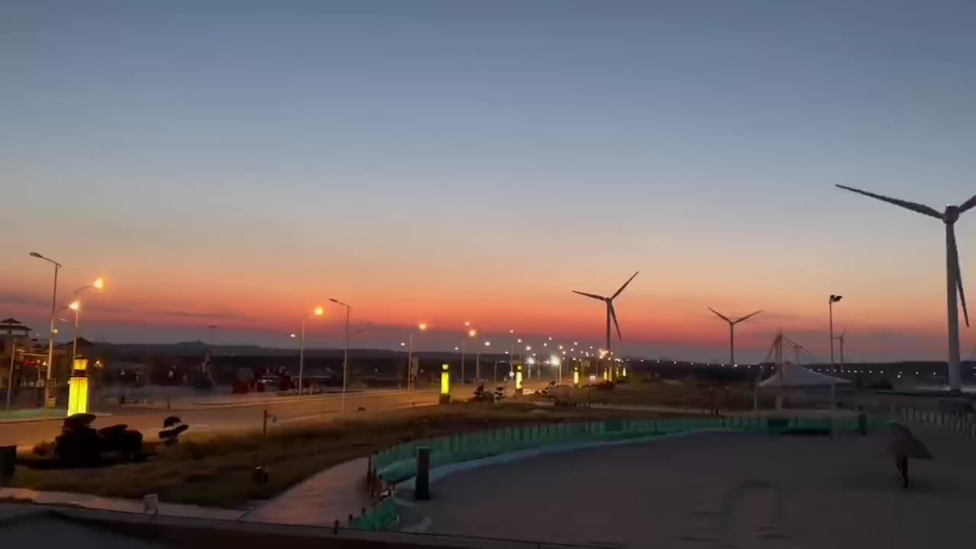 日落的海边视频的预览图