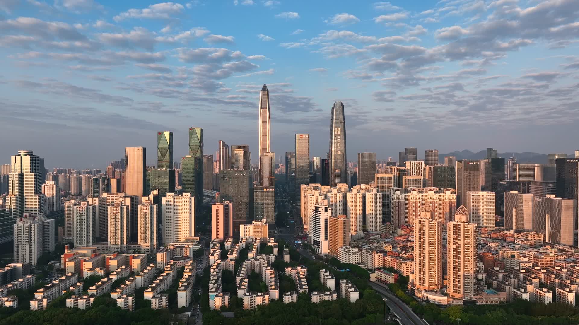 深圳城市高楼地标建筑航拍视频的预览图