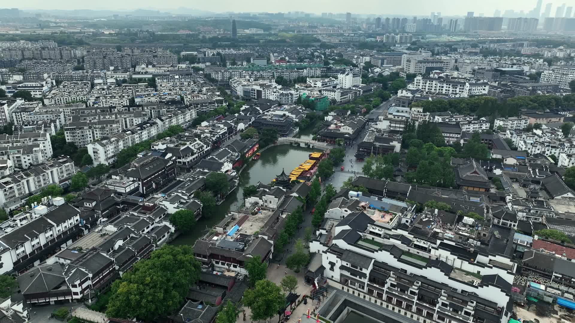 合集航拍南京夫子庙视频视频的预览图