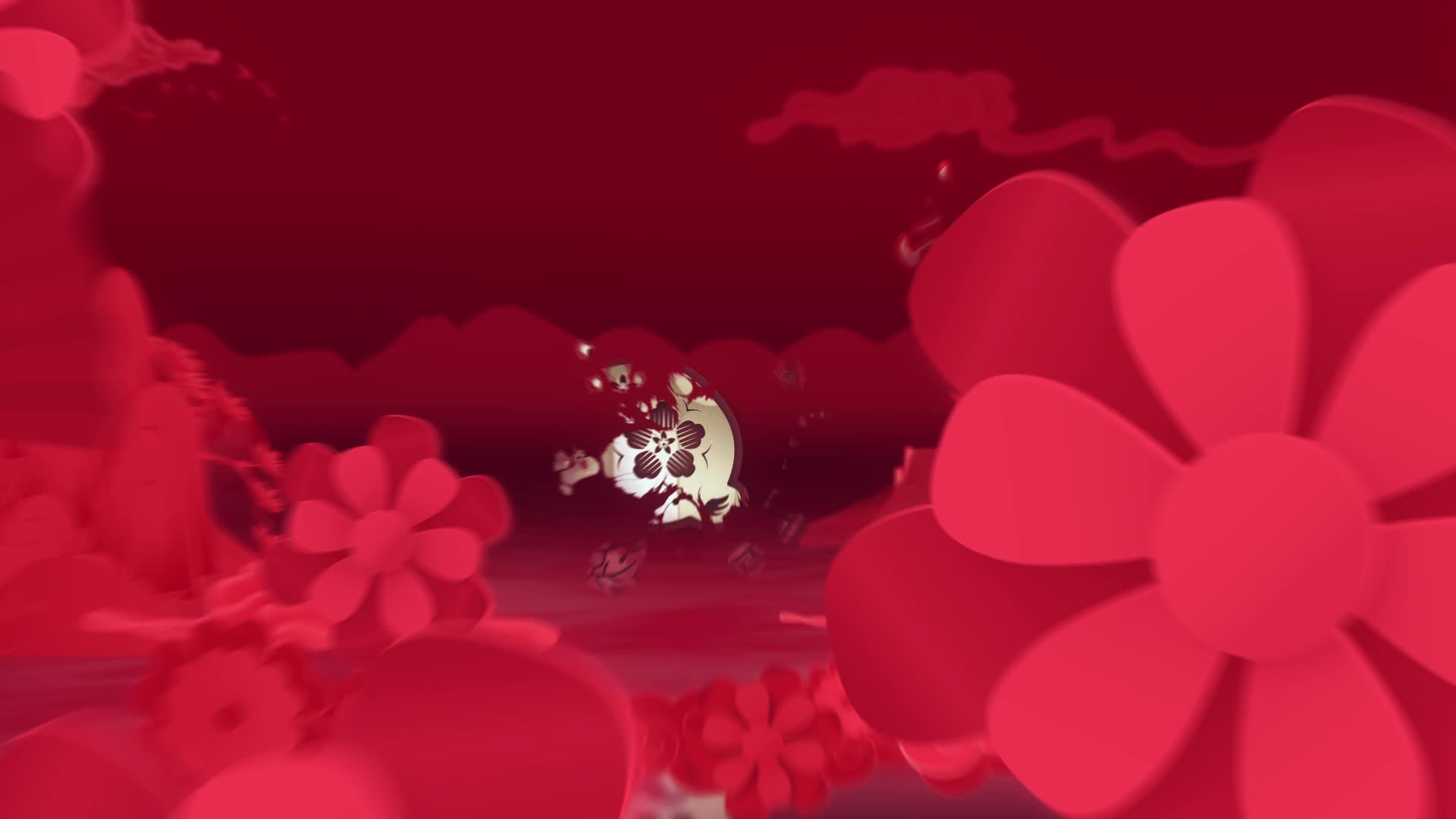 2023红色兔年元旦春节宣传片头视频的预览图