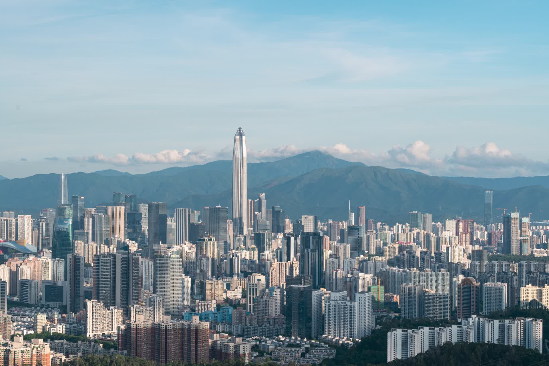 深圳城市风光地标建筑延时视频的预览图