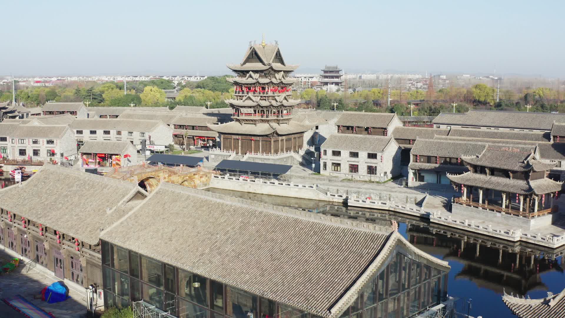 安徽全椒县太平古城风光视频的预览图