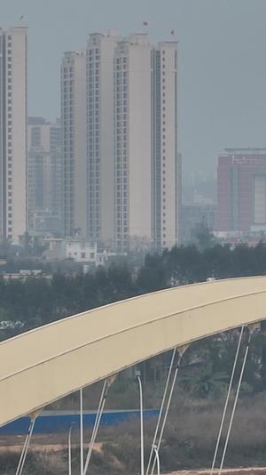 高清竖屏航拍灵山威龙大桥风光视频的预览图