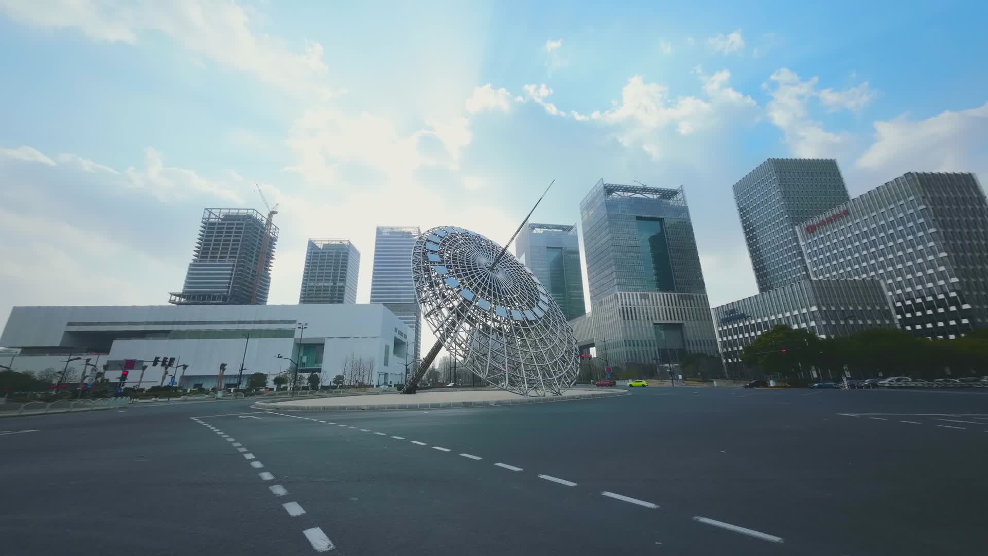 上海浦东东方之光日晷4K延时摄影视频的预览图