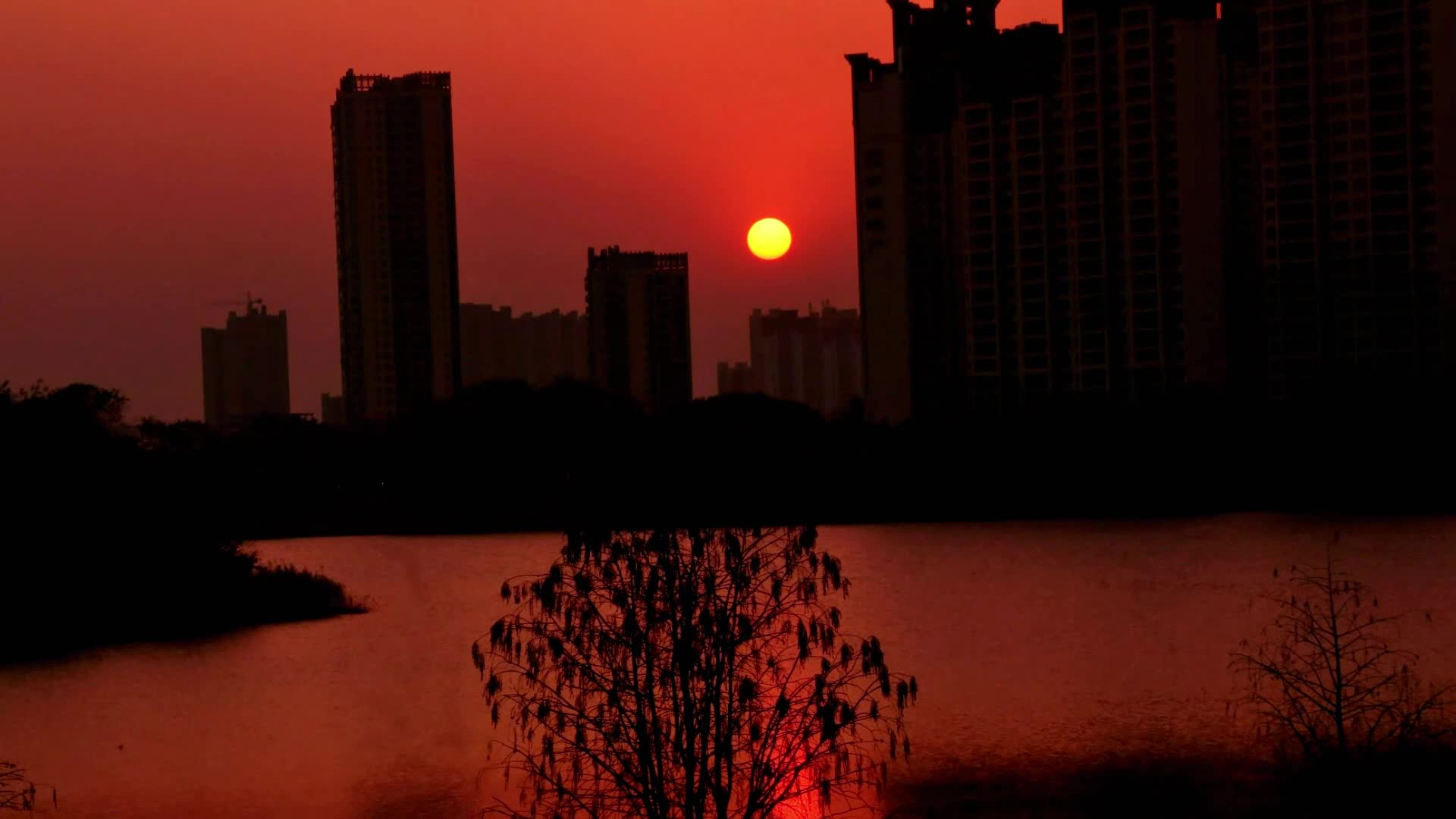 城市孤独的日落小合集视频的预览图