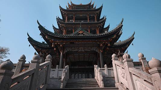 8K重庆鸿恩寺古建筑实拍视频的预览图