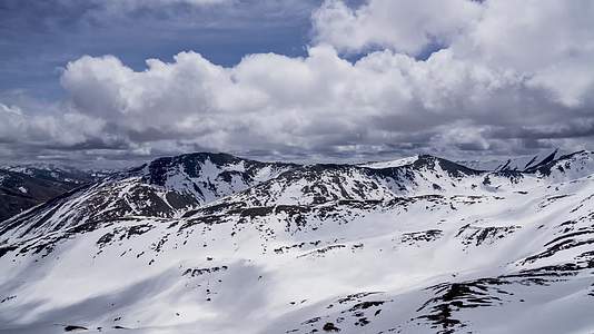 4K延时拍摄西藏雪山光影美景视频的预览图