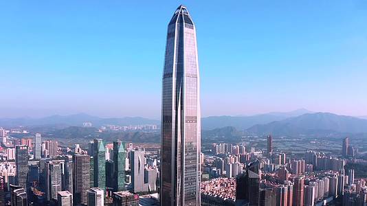 城市地标震撼深圳平安大厦超高层建筑航拍视频的预览图