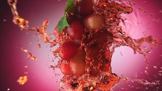 多彩水果升格慢放高速视频视频的预览图