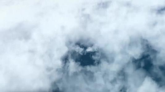 云层穿梭大海地球漫游地质地貌地壳运动视频视频的预览图