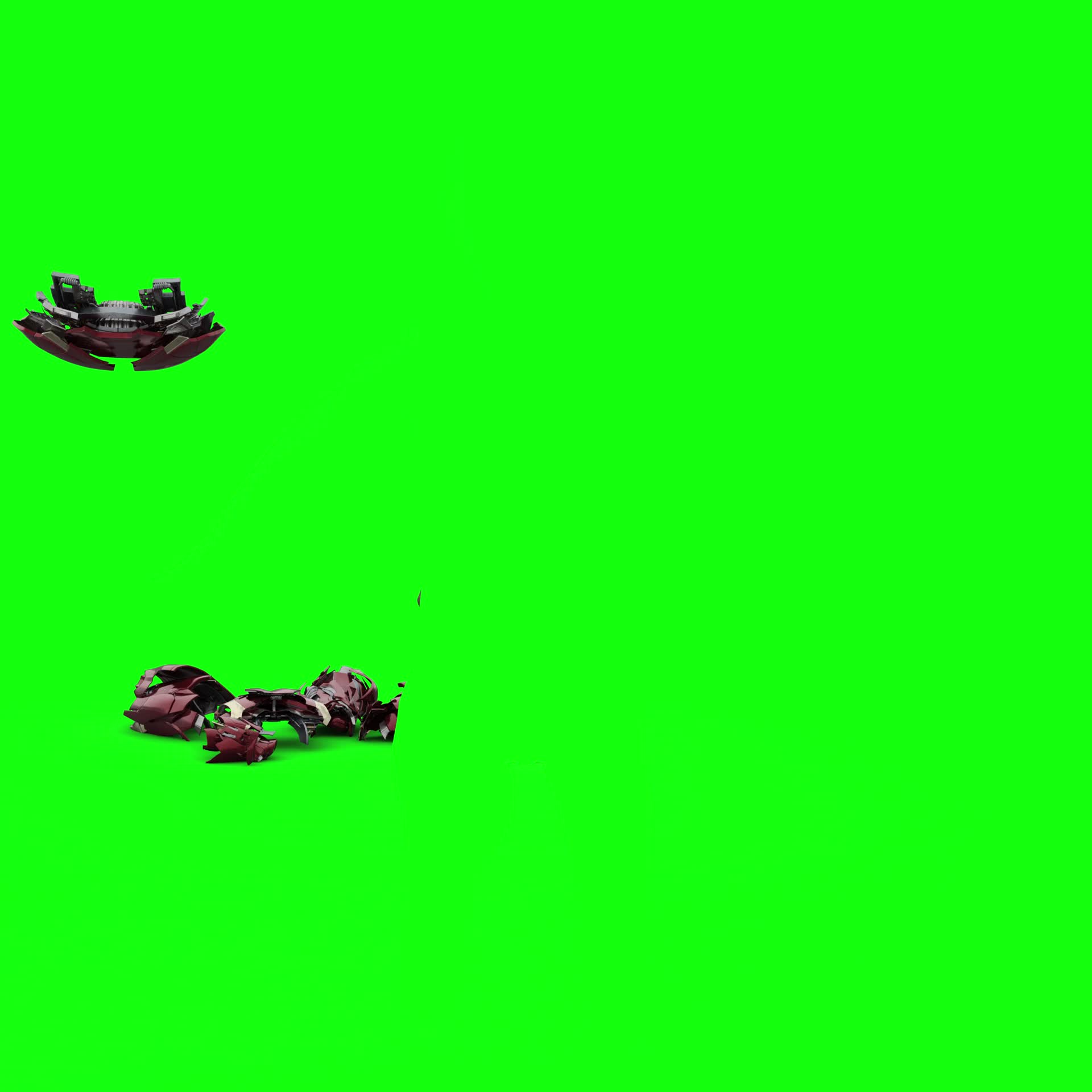 小钢铁侠战甲穿戴绿幕后期特效视频的预览图