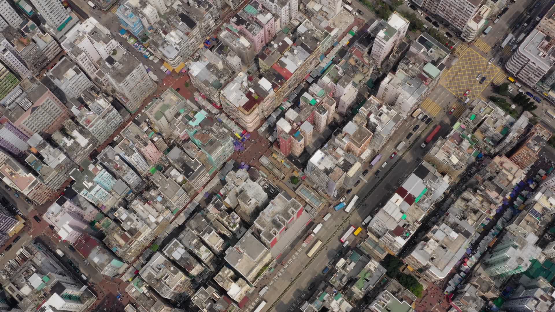 香港城市俯拍视频的预览图