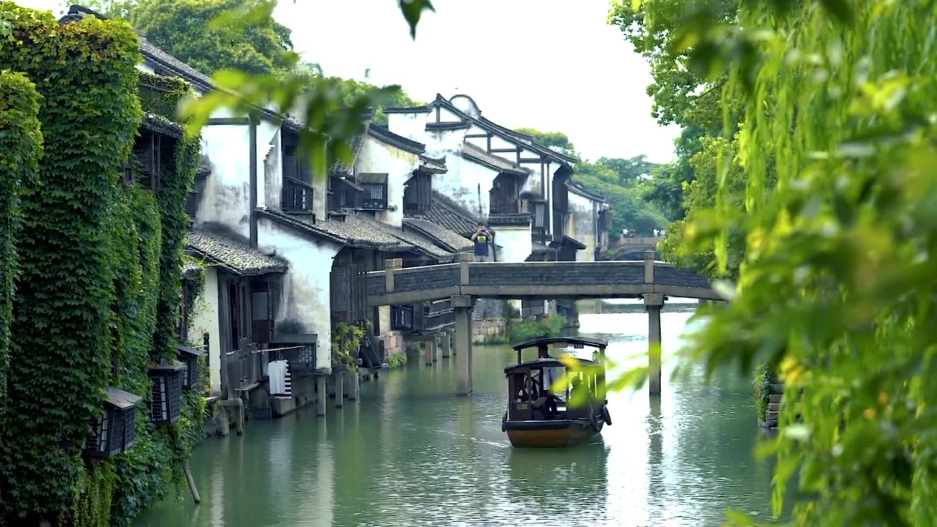 合集江南古镇四季风光多镜头视频的预览图
