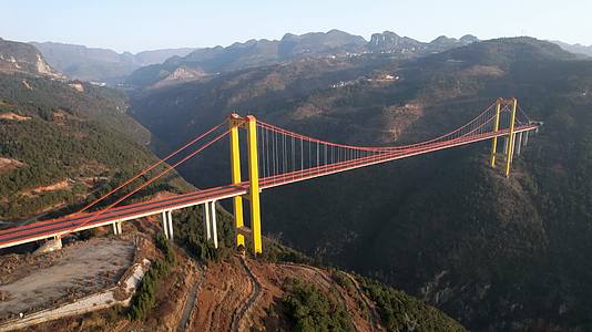 4K航拍贵州普立大桥视频的预览图