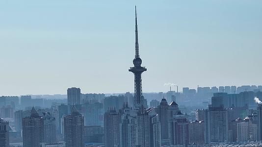 航拍哈尔滨城市建筑视频的预览图