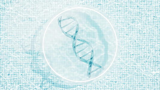 水面DNA结构医疗护肤品循环动画3D渲染视频的预览图