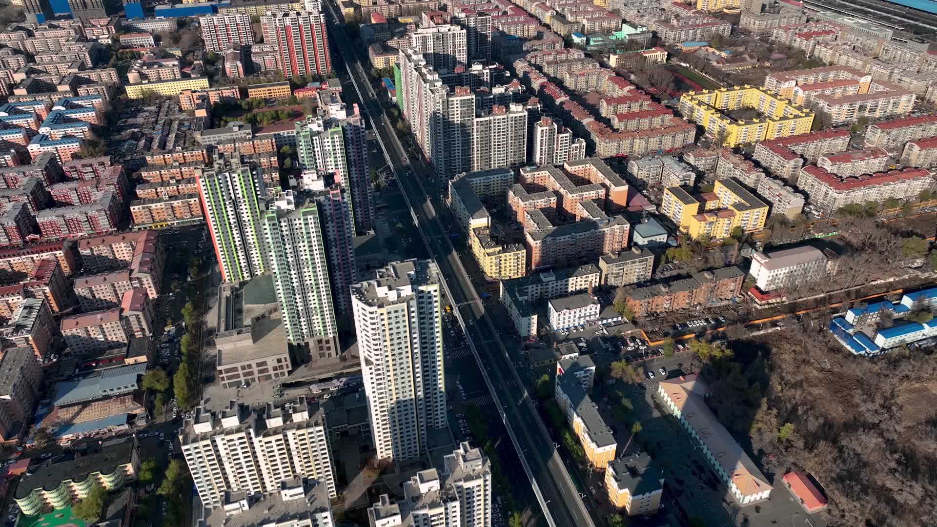 哈尔滨城市风光航拍视频的预览图