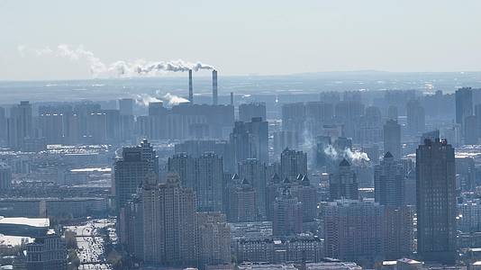 哈尔滨城市密集建筑群城市东北三省视频的预览图