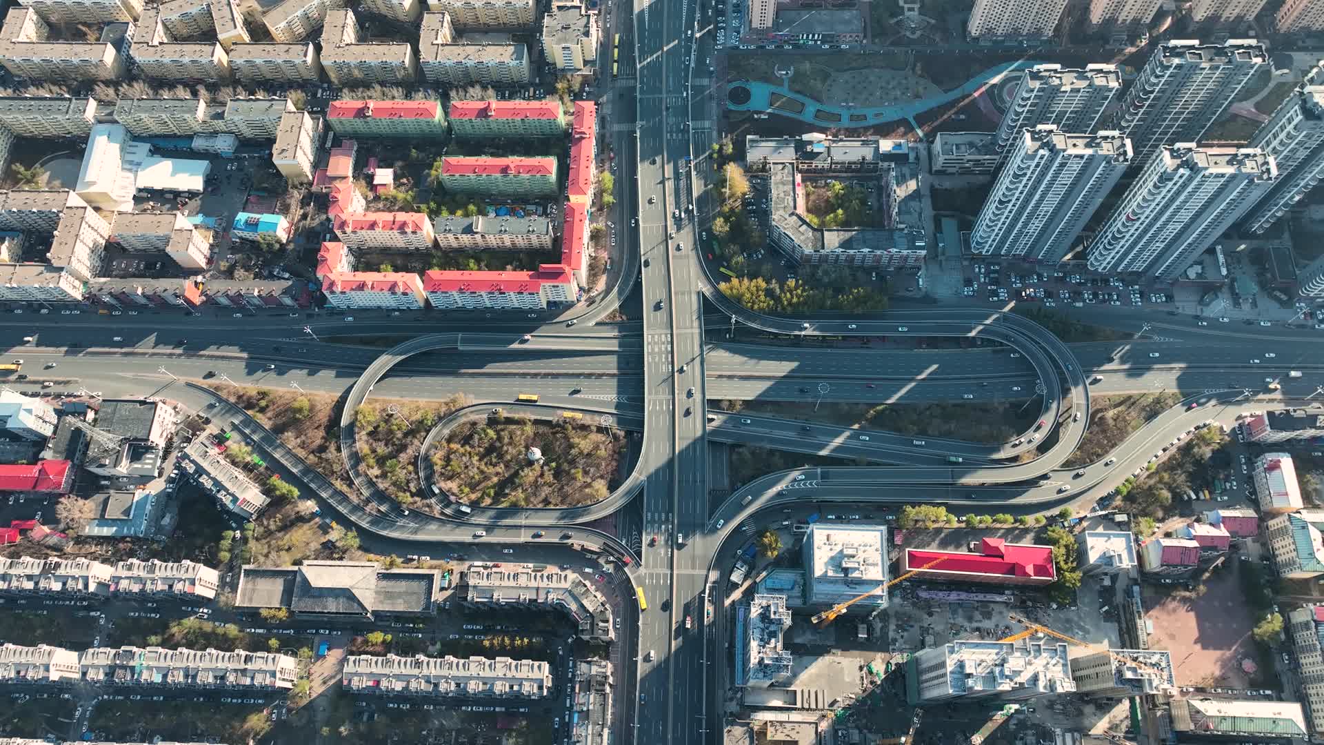 哈尔滨城市建筑红平小区航拍视频的预览图