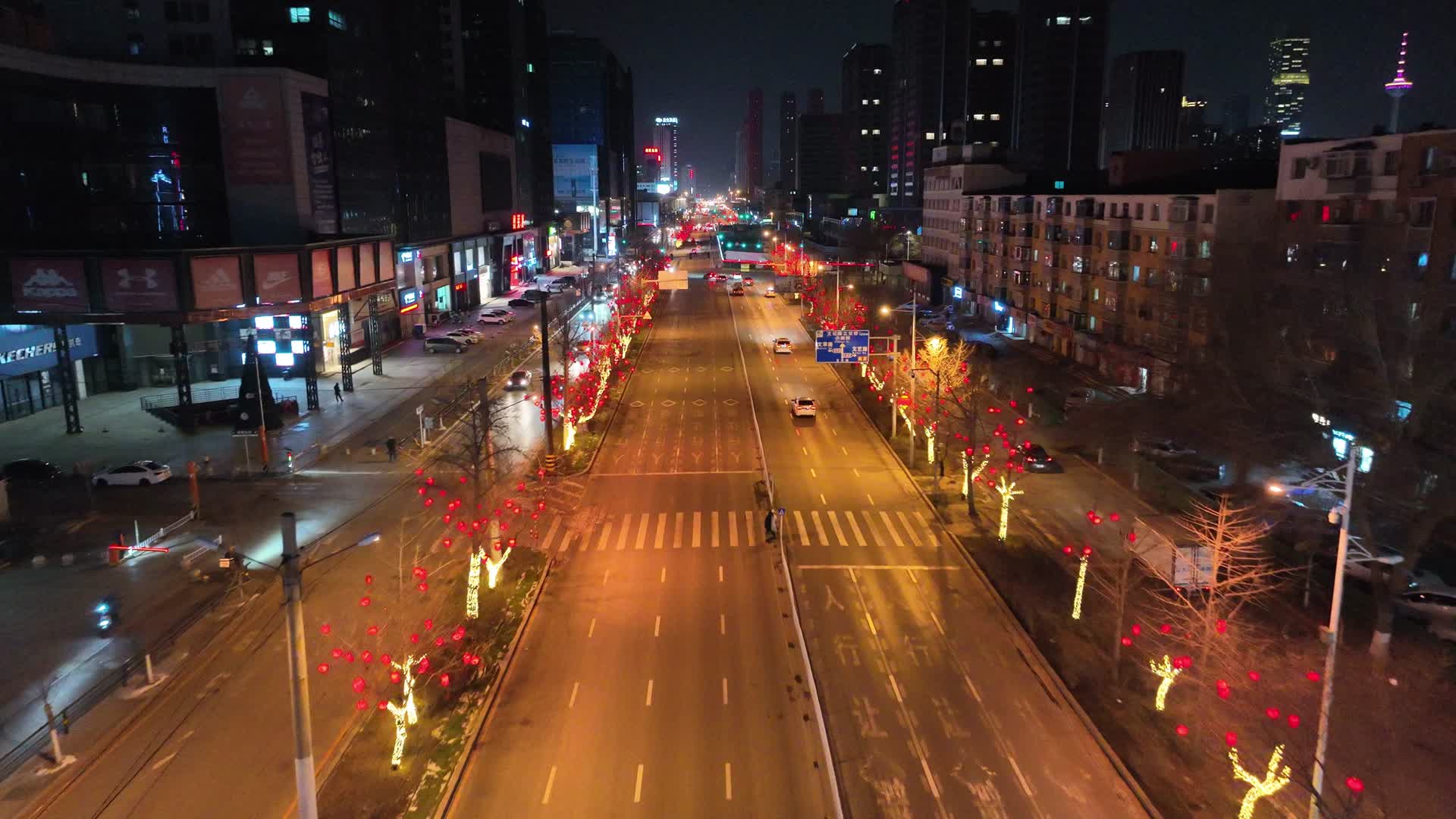 城市风光沈阳夜景标志性建筑视频的预览图