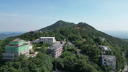 航拍湖北武汉木兰风景区木兰金顶视频的预览图