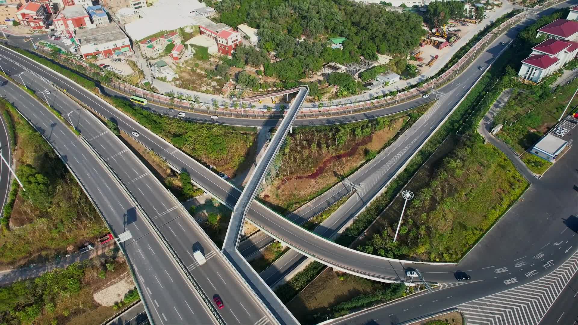 厦门航拍海沧立交桥视频的预览图