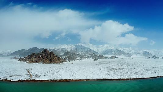 新疆若羌阿尔金山自然保护区航拍视频的预览图