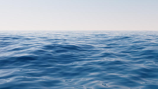 蓝色水面波纹背景循环动画3D渲染视频的预览图